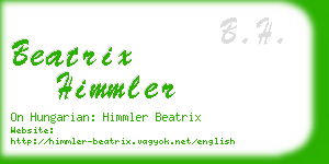 beatrix himmler business card